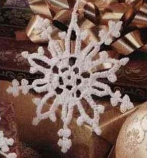 Novogodisnji Snowflake Heklana Pahuljica 